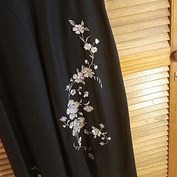 Black linen dress, sz 6, AGB Dress (Macys brand) - Picture 3 of 6